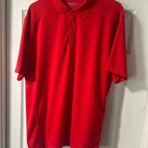 Nike Dri Fit Golf Red Polo Shirt